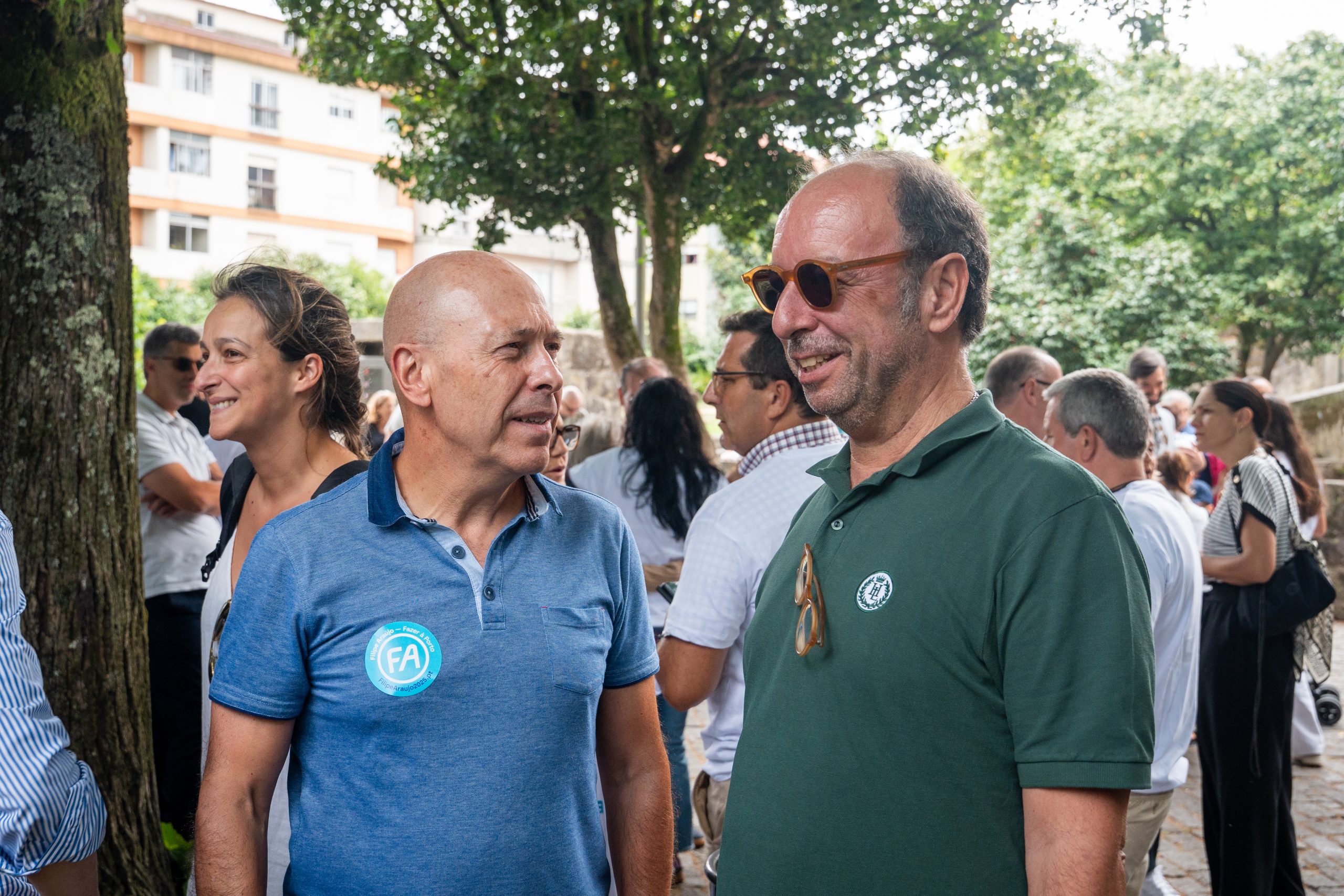 Agostinho Guedes e Raúl Almeida, primeiro e segundo candidatos da lista de candidatos à Assembleia Municipal do Porto