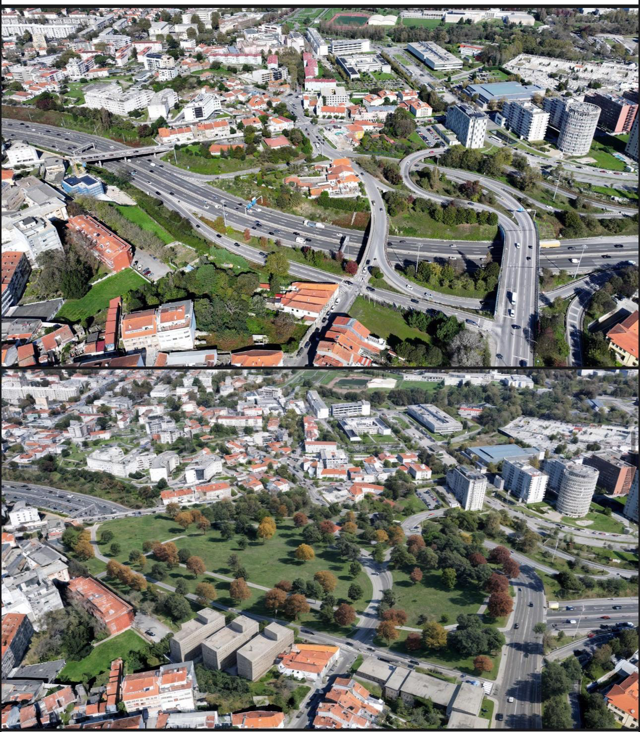 Projeto da Universidade do Porto para o nó de Paranhos na VCI